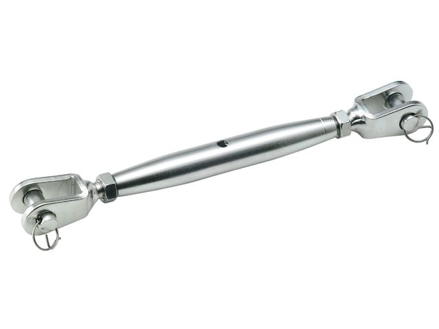 Spanschroef wantspanner met gaffels - RVS A4-AISI316