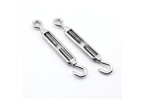 Spanschroef met haak en oog - RVS A4-AISI316