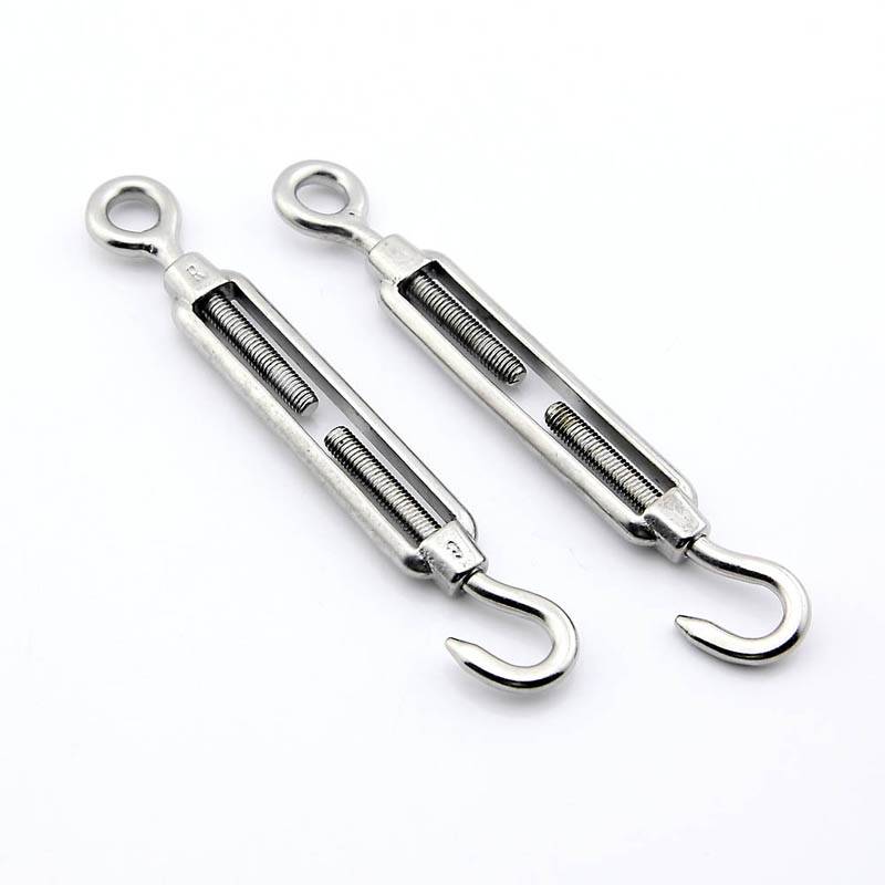 Spanschroef met haak en oog - RVS A4-AISI316