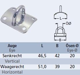 Mastplaat gebogen voor mast met diam. 60-70mm