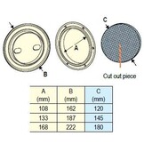 Waterdicht rond luikje met opbergzak