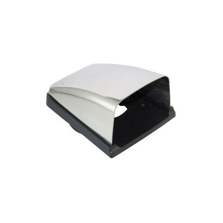 Ventilatieschelp RVS met kunststof basis voor 76mm slang