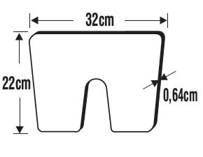 Spiegelbeschermer buitenboordmotor 32 x 22cm
