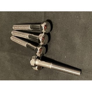 Leg Bolt 3/8-16 x 2-1/2 inch acorn head 5/8 inch - Chrome