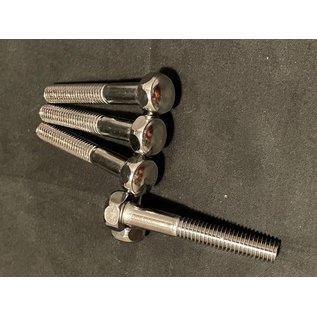Poot bout  3/8-16 x 2-1/2 inch acorn kop 5/8 inch