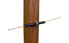 Hotline Single Tube insulator 2m - for Polywire & Wire up to 3mm - Includes Staples