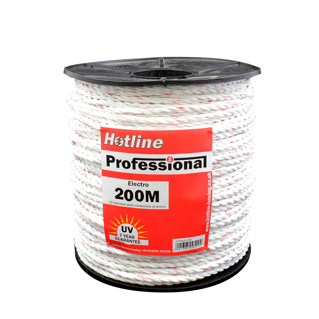 7mm x 200m Professional Standard Electric Rope Electric Fencing Rope