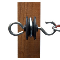 2x Hotline Screw-in Gate Handle Anchors - for Wooden Posts