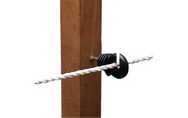20x Hotline Electric Fence Screw-In Ring Insulators - for Wooden Posts