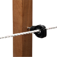 20x Hotline Screw-In Ring Insulator with Tape Fitting - for Wire and Rope Up To 7 mm and Tape Up To 20 mm