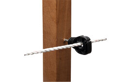 100x Screw-In Ring Insulator with Tape Fitting - for Wire and Rope Up To 7 mm and Tape Up To 20 mm