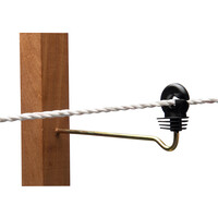 20x Paddock Essentials 200mm Offset Screw Insulators - for Wire & Rope up to 7mm