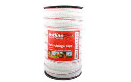 Hotline Electric Fence Tape TC46 Turbocharge 40 mm x 200 m - White