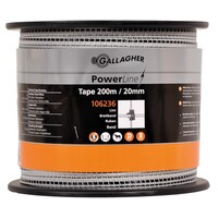 Gallagher PowerLine Tape 20 mm | 200 m - White