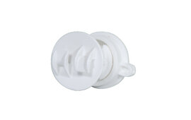 10x Gallagher Screw-on Rod Insulator 6/16 mm - White