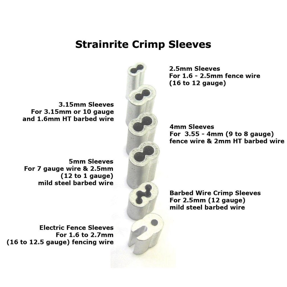 Strainrite Crimp Sleeves Barbed Wire (50 pcs.) Electric Fence Online