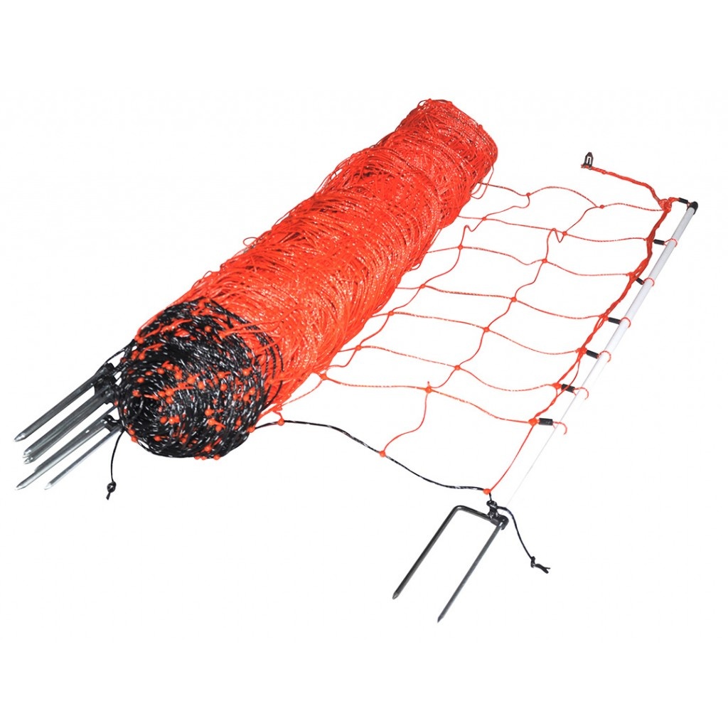 Sheep Netting 90 cm 50 m Double Pin Orange Electric