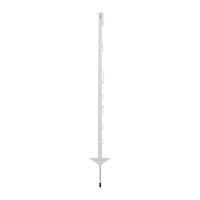 10x Pulsara Mobile Fencing Post Pro - 3ft 5in / 1.05m - With 10 Wire/Tape Loops - White