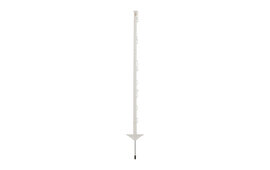 10x Pulsara Mobile Fencing Post Pro - 1.05 m - With 10 Wire/Tape Supports - White