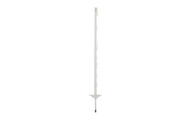 10x Pulsara Mobile Fencing Post Pro - 3ft 5in / 1.05m - With 10 Wire/Tape Loops - White