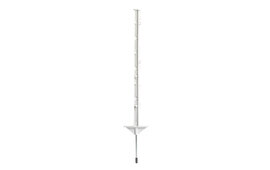 10x Pulsara Mobile Fencing Post 2 ft 6 in / 75 cm - Double Foothold - White