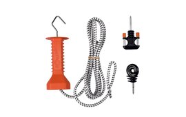 Gallagher Elastic Bungee Rope Gate Set - up to 6m - White
