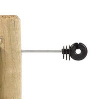 90x Gallagher Offset Screw-in Ring Insulators 10 cm - for Wooden Posts
