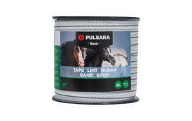 Pulsara Basic Horse Fence Tape 20 mm x 200 m - White/black