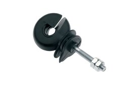 25x Pulsara Ring Insulators - Bolt-on - Black - for Metal Posts