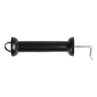 Pulsara Gate Handle with Straight Hook - Black