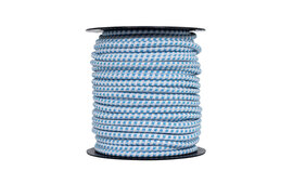 Pulsara Bungee Elastic Electric Cord - 50m - White/Blue