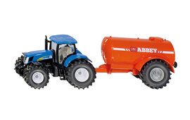 Siku New Holland with single axle vacuum tanker 1:50