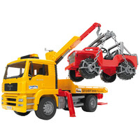 Bruder MAN TGA Breakdown-truck with cross country vehicle  1:16