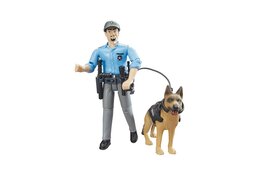 Bruder Policeman with dog