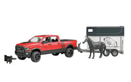 Bruder RAM 2500 Power wagon with horsetrailer 1:16