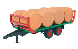 Bruder Bale transport trailer with 8 round bales 1:16