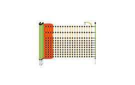 Gallagher Rabbit-/Hobby Netting  50m x 65cm Single Pin - Orange
