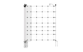 Gallagher Turbo Netting 50m x 90cm  Double Pin - White