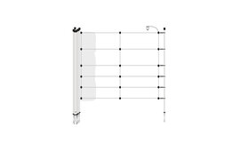 Gallagher Electric Wild Boar Net  50m x 75cm- White Netting