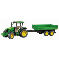 Bruder John Deere 5115M with tipping trailer 1:16