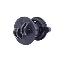 250x Gallagher screw-on insulator Ø 4-10 mm black