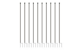 10x Gallagher Horse/Deer Mobile Fencing Post 6ft 7in / 2m - Black