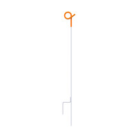 10x Gallagher Spring Coated Steel Pigtail Post 3ft 3in / 1m- Orange/White