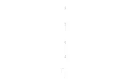 10x Gallagher Spring Steel Quattro Posts 3ft 3in / 1m - White