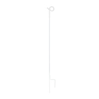 10x Pulsara Pigtail Post 3 ft 3 in / 1 m - White - Double Pin
