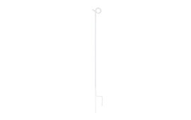 10x Pulsara Pigtail Post 3ft 3in / 1m - White - Double Pin