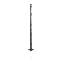 10x Pulsara Mobile Fencing Post Pro 3ft 5in / 1.05m - 10 Wire/Tape Loops - Black