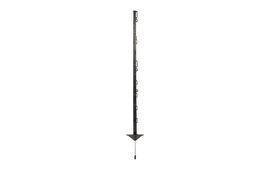 10x Pulsara Mobile Fencing Post Pro 3ft 5in / 1.05m - 10 Wire/Tape Loops - Black