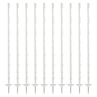 10x Pulsara Mobile Fencing Post 5ft / 1.55m - White