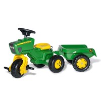 Rolly Toys John Deere RollyTrac + trailer + sound steering wheel